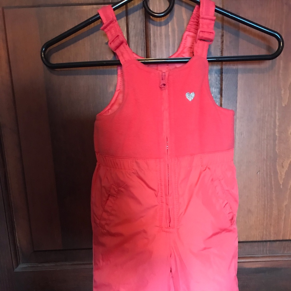 Osh Kosh 18 month coral snow bib